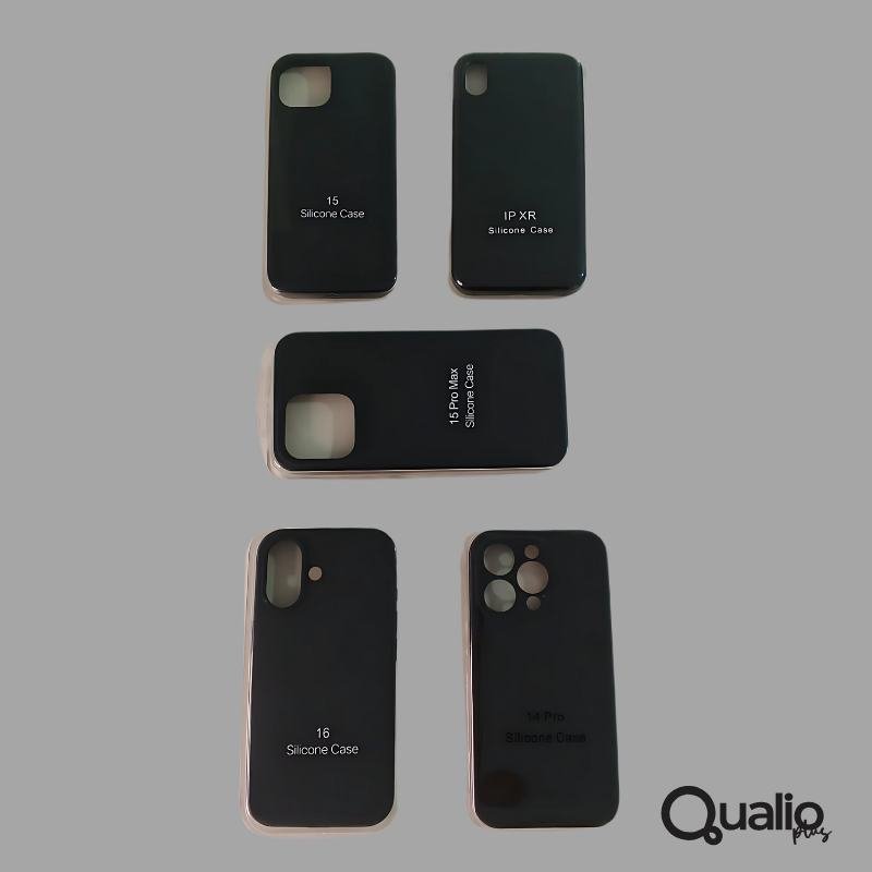 Funda Silicone Case Gama Negra Iphone 17 Pro Max