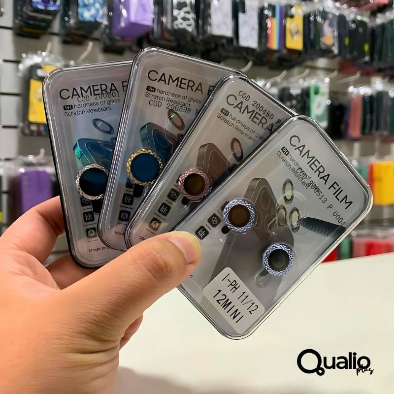 Protector Camara Iphone 14/14 Plus Diamantado  Plateado