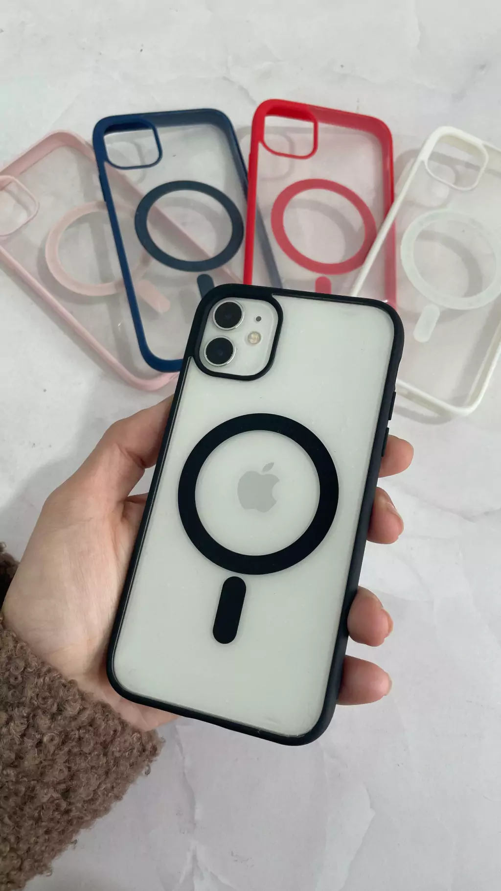 FUNDA MAGSAFE CLEAR COLOR IPHONE 15