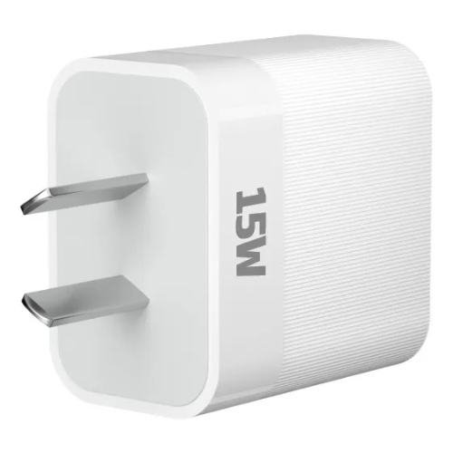 CARGADOR DE PARED FOXBOX FLUX 15W CON CABLE PRISM TYPE C BLANCO