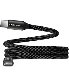 CABLE MAGNÉTICO FOXBOX LOOP TYPE-C a TYPE-C 60W NEGRO