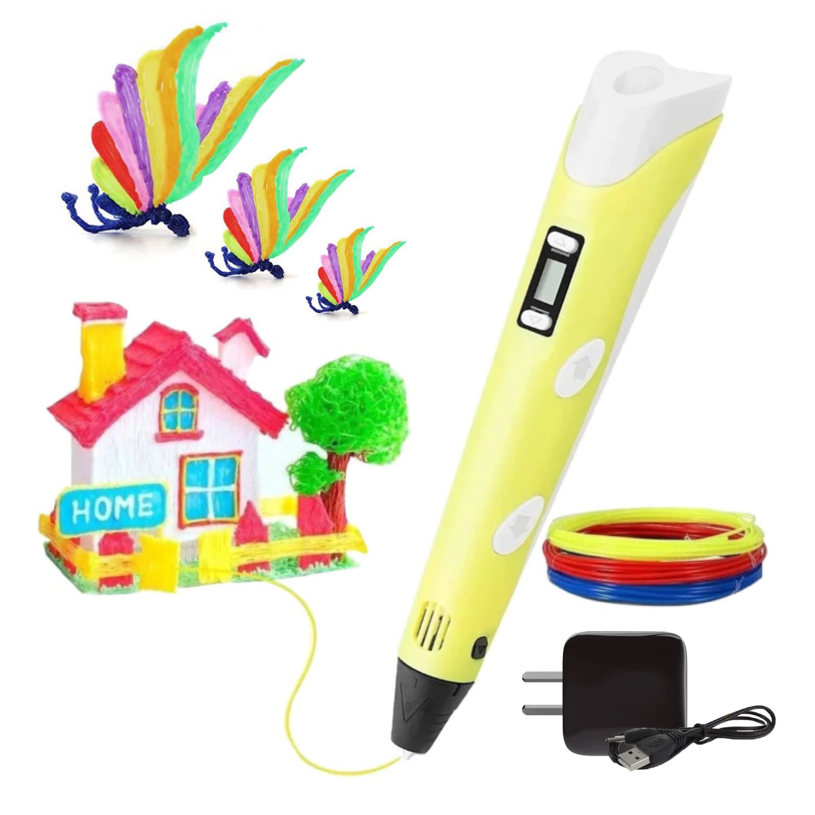 XIENAN LAPIZ 3D BASE FILAMENTO - AMARILLO