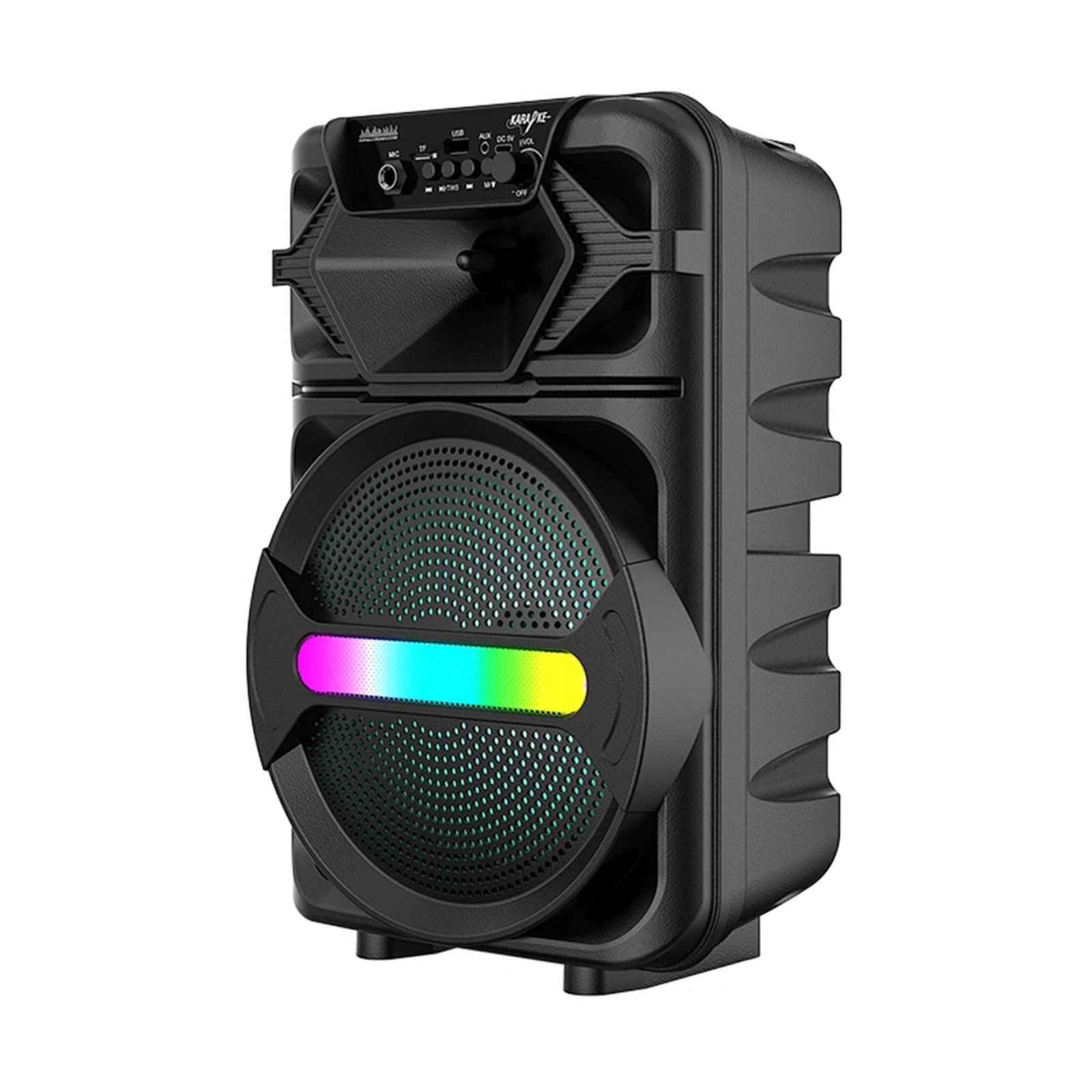 SING-e PARLANTE KARAOKE ABS 8102 -CON MICROFONO- LUCES LED 20W