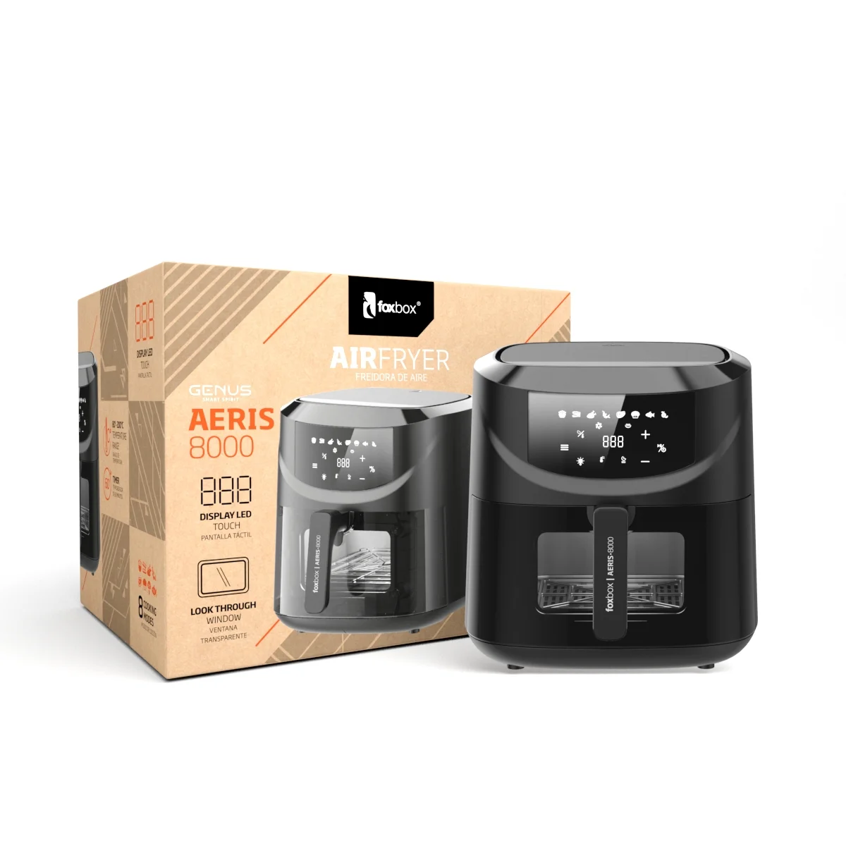 AIRFRYER FOXBOX GENUS AERIS-8000NV 8L NEGRO