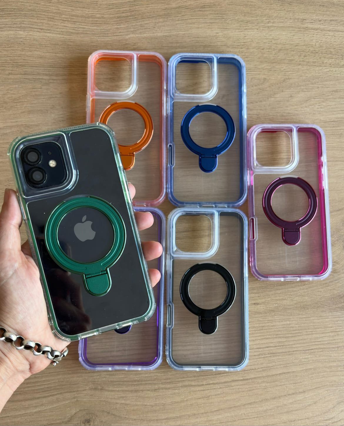 FUNDA MAGSAFE BORDE COLOR C/ SOP IPHONE 16