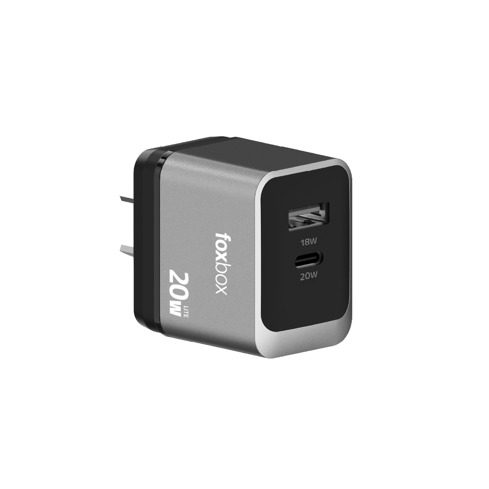 CARGADOR DE PARED FOXBOX MEGA 3 20W PD QC