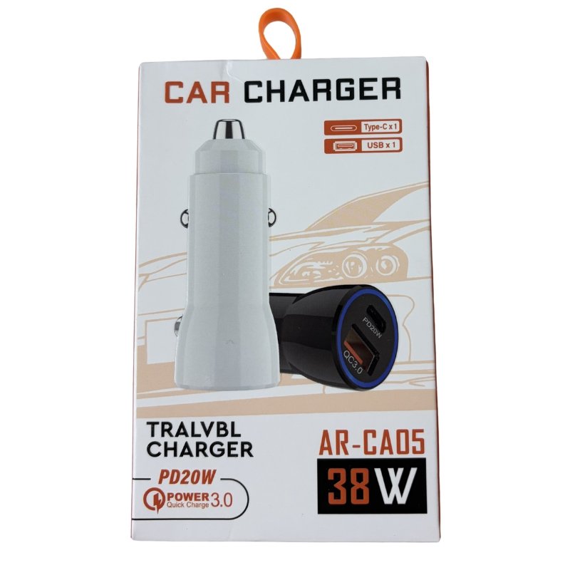 CARGADOR DE AUTO CAR-CHARGER 38W