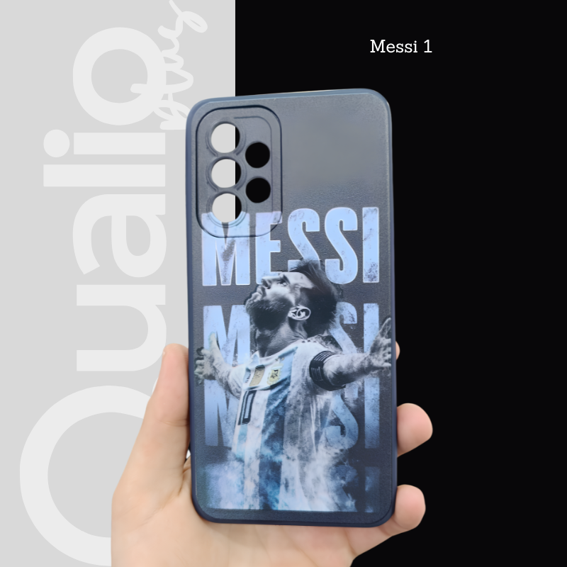 FUNDAS SILICONA UV DISEÑOS MESSI