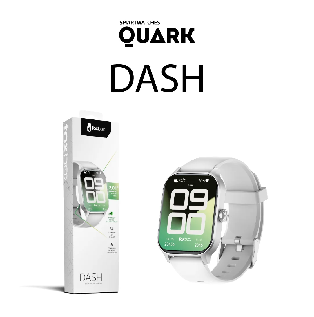 SMARTWATCH FOXBOX URBANO DASH PLATEADO