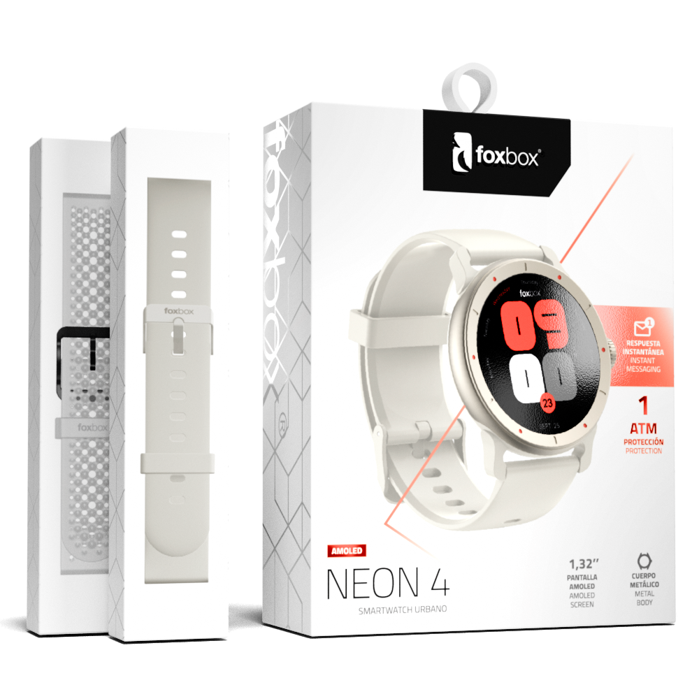 SMARTWATCH FOXBOX URBANO NEON 4 ARENA CON CORREA EXTRA ROSA