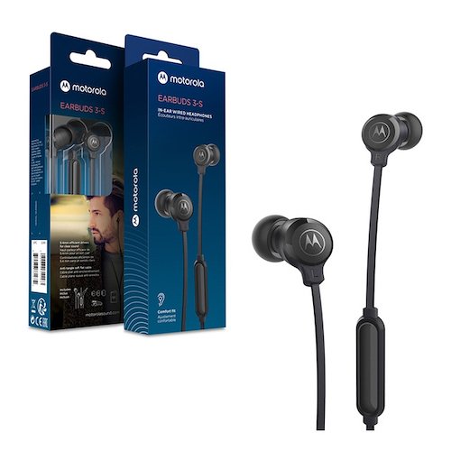 AURICULAR MOTOROLA EARBUDS 3S ENTRADA 3.5MM