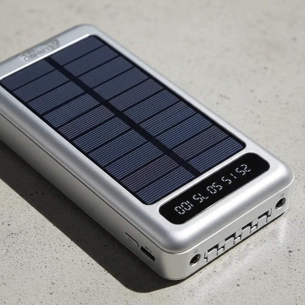 CARGADOR PORTATIL POWER BANK 4N1 SOLAR LT-2548 2000MAH