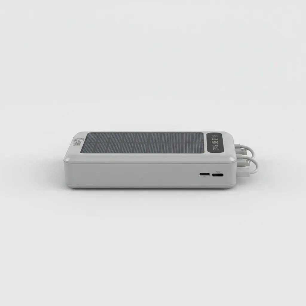 Alternative view of CARGADOR PORTATIL POWER BANK 4N1 SOLAR LT-2548 2000MAH