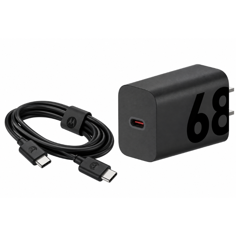 Alternative view of CARGADOR MOTOROLA 68W ORIGINAL CON CABLE TIPO C